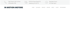 Desktop Screenshot of inmotionmotors.us